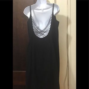 Anne Stanley Women Sz 14 LBD Black Sexy Back Dress